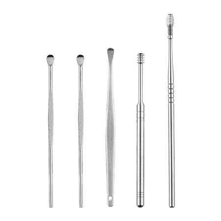 5 Pieces Safely and Gently Stainless Steel