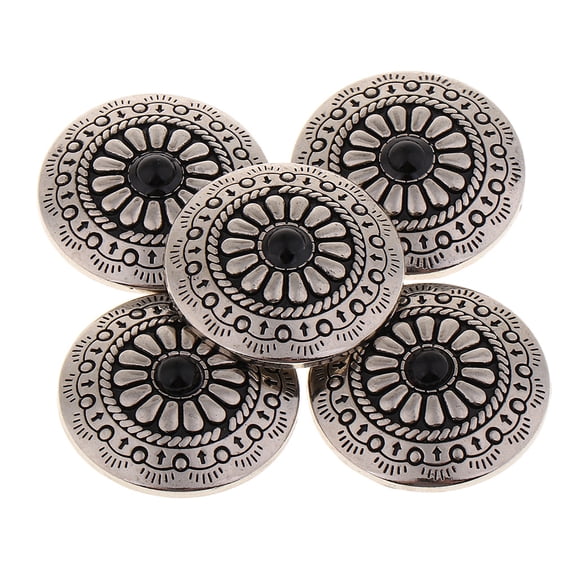 5 Pieces Sewing Vintage Buttons Screw Back Flower Button Rivets F