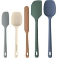 thumbnail image 1 of 5 Pieces Silicone Spatula Set, Food Grade Rubber Spatula, Upgrade Strong Handle with Ergonomic Grip, Heat Resistant Up to 600°F for Nonstick Cookware, Cooking, 1 of 4