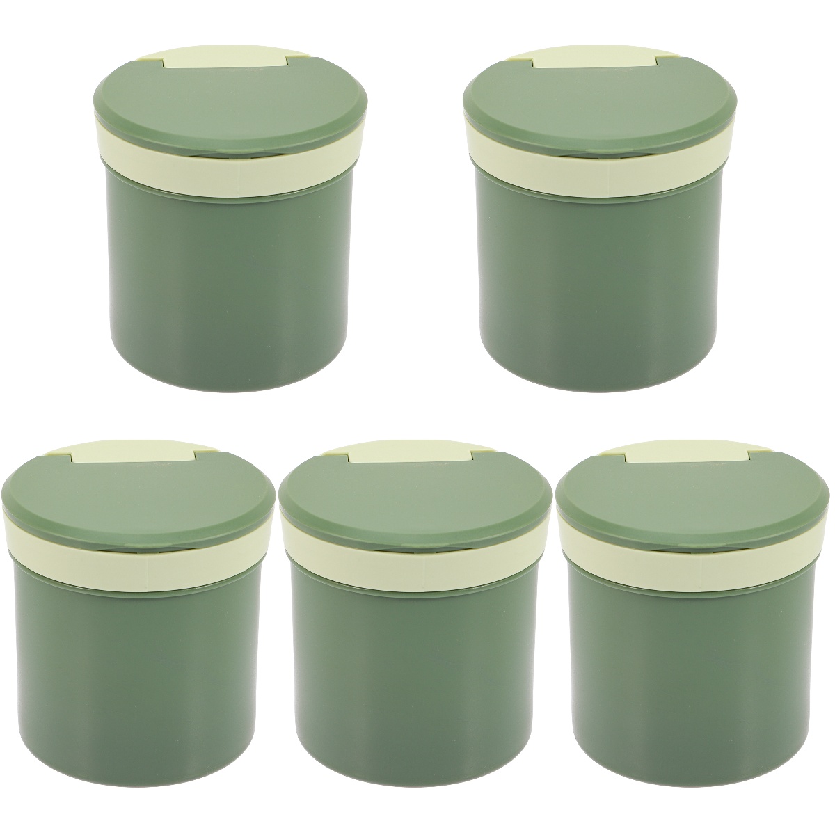 5 Pieces Soup Bowl Microwaveable Mug Food Containers for Lunch Boxes Plastic Breakfast Cup with