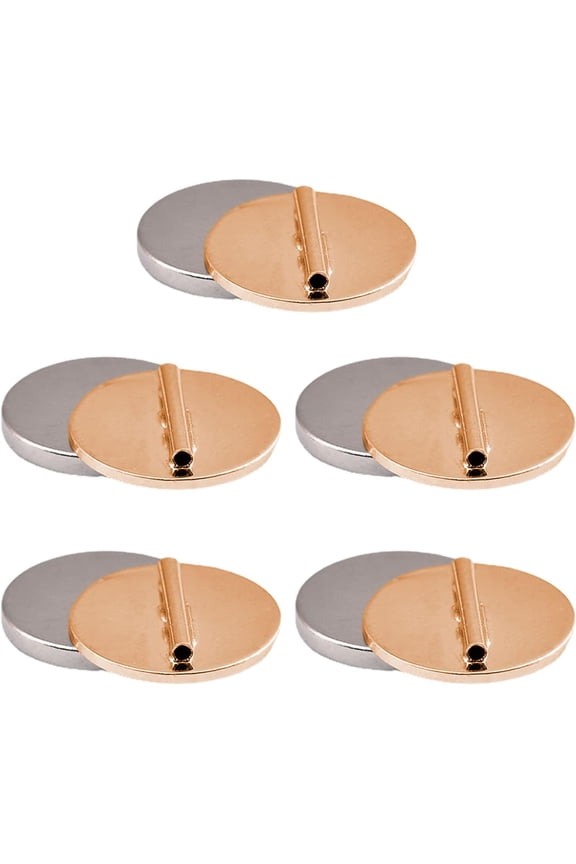 5 Pieces Strong Magnetic Brooch Converter Pin Keepers Harm-Free Clothing Magnet Buckle Tie Free Clothing Brooch Adapter
