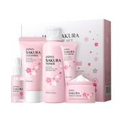 5 Pieces Teen Girl Skin Care Boxes Woman Set Of Lotions Cleansing And Moisturizing Set For The Face Woman Box Woman Care Box 207ml Dry Rose Petals Mom Gift Basket Relaxing Bath Products Well People