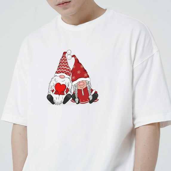 5 Pieces Valentine's Day Heat Transfer Stickers Iron On Fabric Decals Offset Printing Red Multiple Sizes