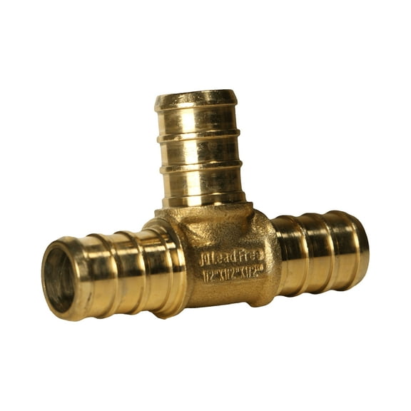 5 Pieces XFITTING 1/2" x 1/2" x 1/2" Pex Tee, Pex B Crimp Version 23-3-3=5X