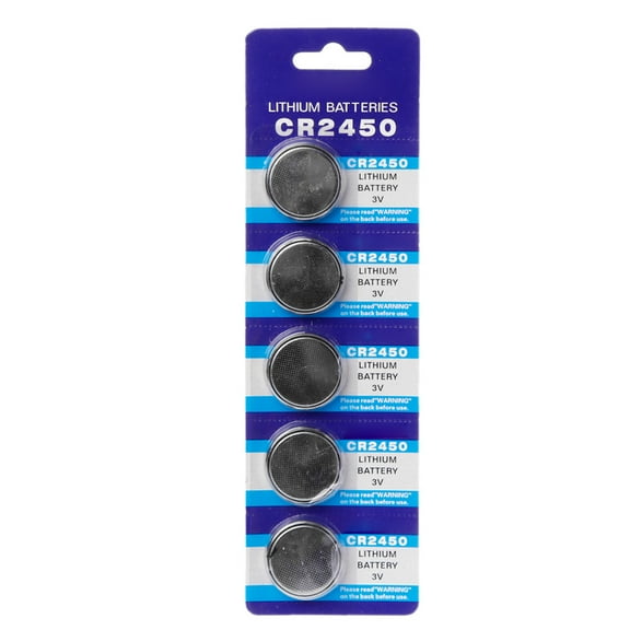 5 Pieces/card Button Battery CR2450 Electronic Lithium Coin Cell Batteries 3V KCR2450 5029LC LM2450