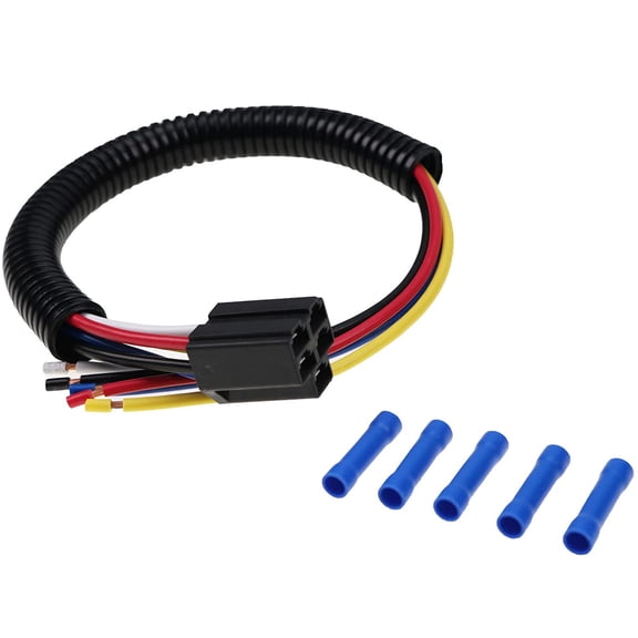 5 Pin 18" Ignition Key Switch Wiring Harness M90206 Compatible with John Deere Cub Cadet Troy-Bilt Toro Exmark Hustler Snapper Murray Lawn Mower Tractor