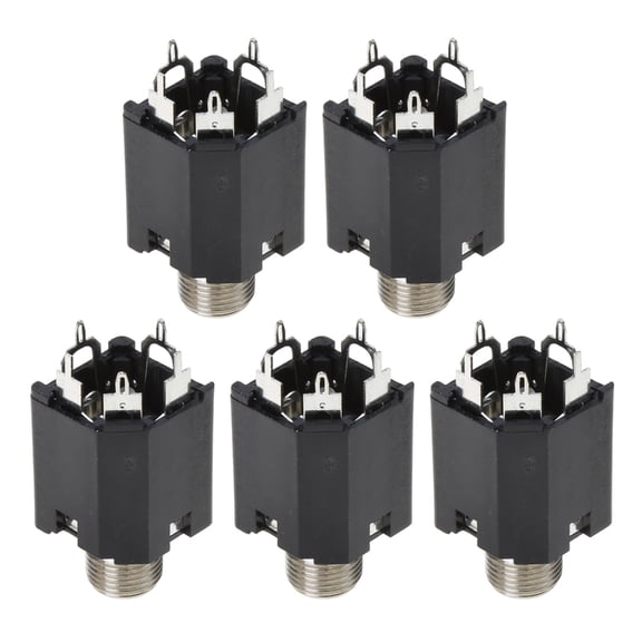 7829 1PC /2PCS/ 5PCS 6.35MM Audio Microphone Female Socket 50V 0.5A（VA） Audio Jack