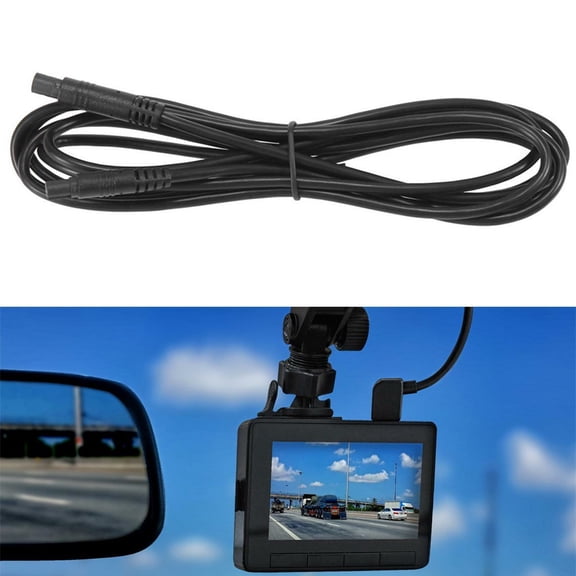 5 Pin 6.5Ft 2M Backup Camera Extension Cable Dash Camera Cord Wires For Car Fangkenuo
