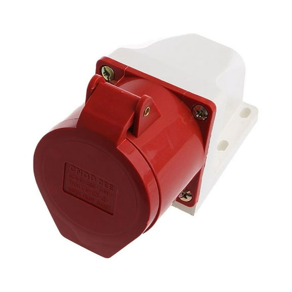 5 Pin Industrial Plug Socket 32A 3P+N+E IP44 Waterproof Plug Outlet Drop-proof