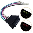Lindmeyers Car Window Switch Universal 5-Pin, Green LED, 12V/24V DC ...
