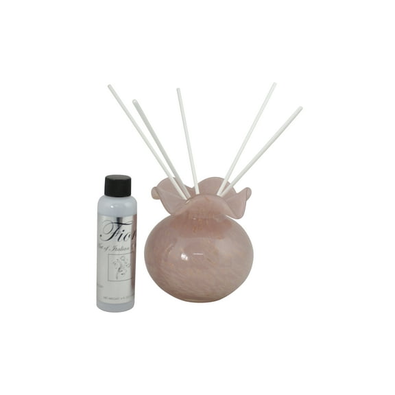 5" Pink and Gold Glass Vase Aroma Diffuser