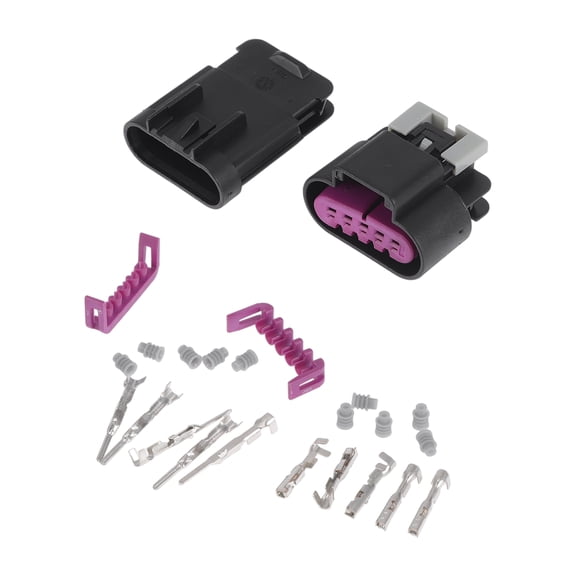 5 Pins Unique Bargains Mass Air Flow Sensor Meter Plug Waterproof for Buick 1 Set Black, Purple