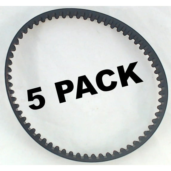 5 Pk, Bissell Deepclean Essential Cogged Brush Belt, 1601542