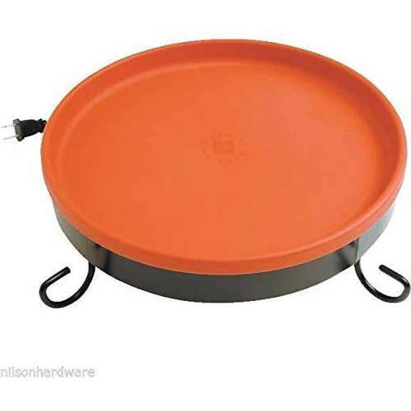 Farm Innovators Heated Bird Bath 3-in-1 Thermostat Control - 75 Watt - 5 Pack, Orange