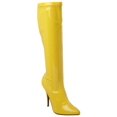 thumbnail image 1 of *5" Plain Stretch Knee Boot, Side Zip - Yellow Str Pat, 11, 1 of 5