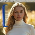 thumbnail image 1 of Hair Doctor 5" Pocket Comb with Rotating Pins Detangles Hair with Less Breakage, 1 of 8