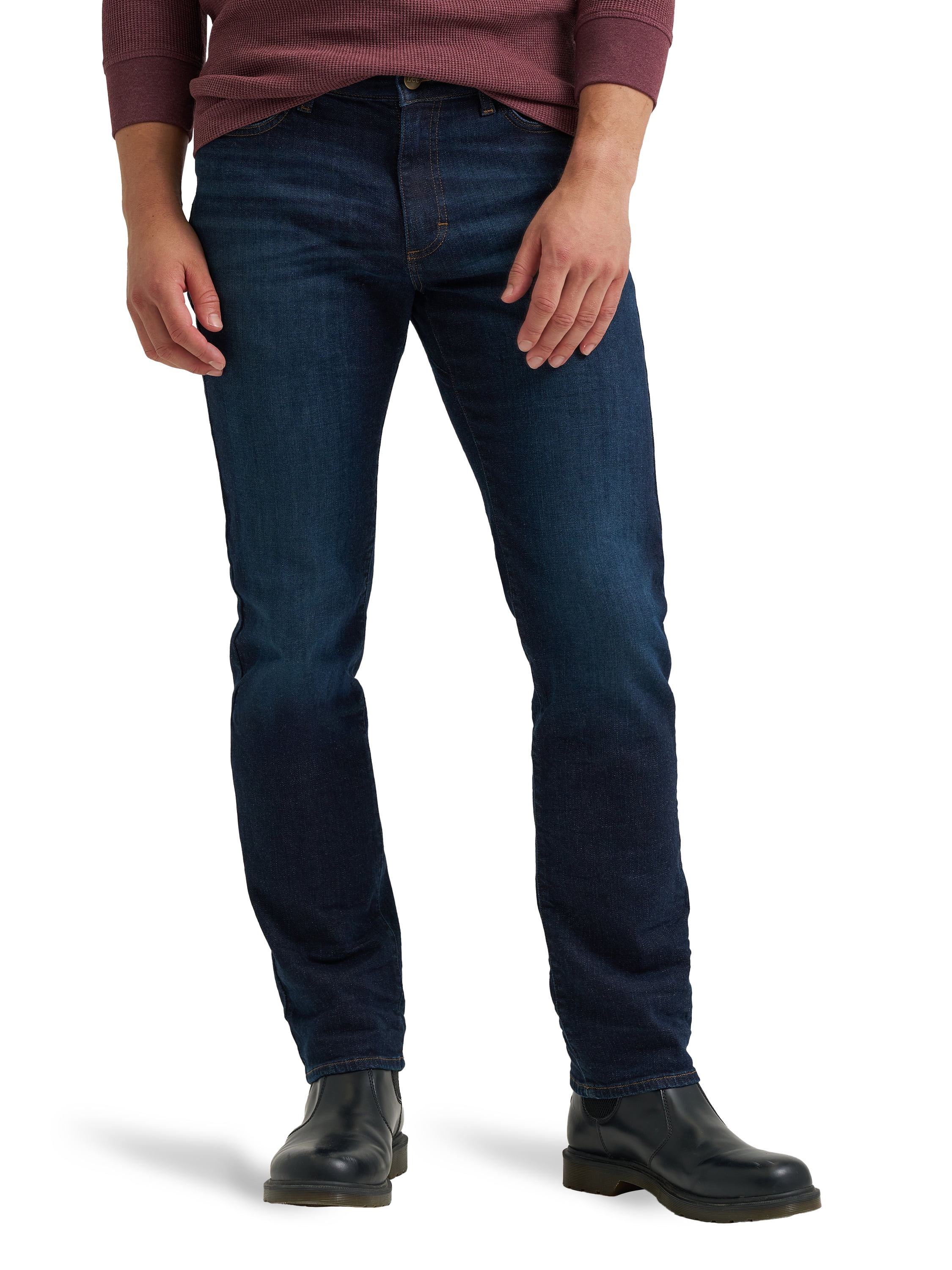 Men's Slim Straight Denim Jeans with Stretch