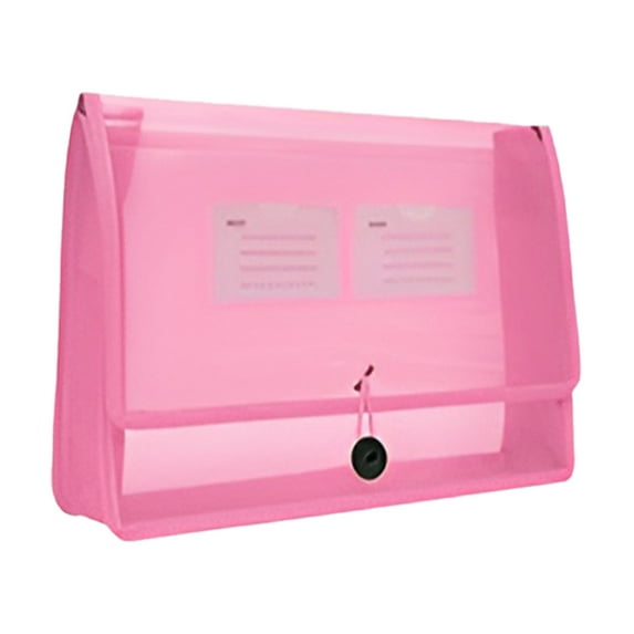 5 Pocket Expanding File Folder Envelope Expanding File Folder Document Organizer with Snap Closure & Label Pocket Clear Colored Waterproof Accordion File Pouch for Office Home Eactix