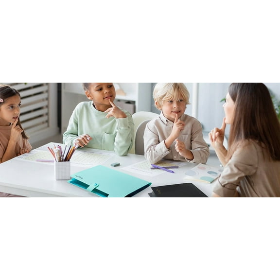 5-Pocket Expanding File Folder, Letter Size Document Organizer Black