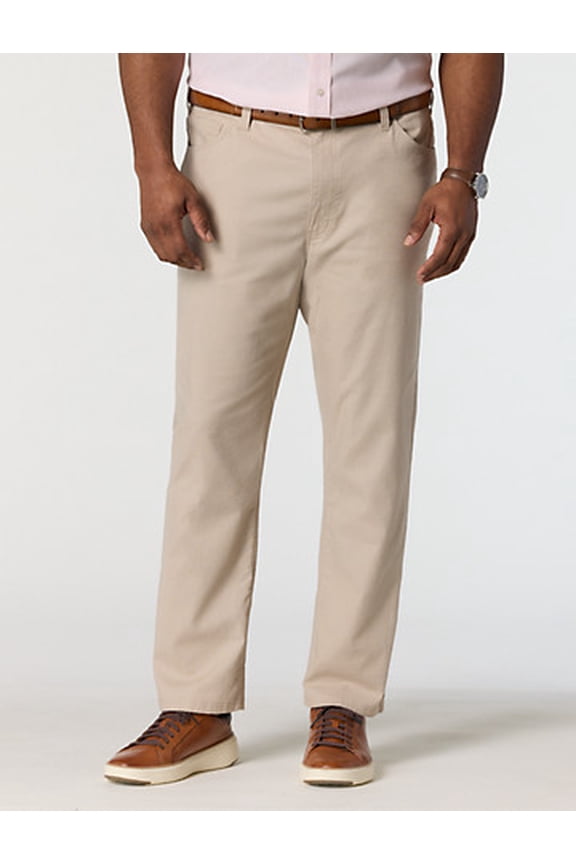 5-Pocket Linen-Blend Tech Pants Light Tan 46 x 32