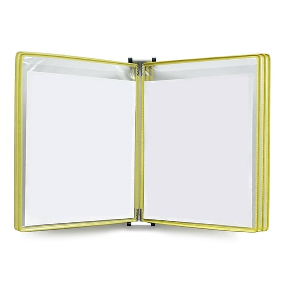 Wall Mounted Reference System Organiser 5 Easy-Loading Display Pocket for Warehouse, Laboratory