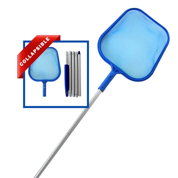 5 Pole Sections 60" Mesh Skimmer Net Above Ground Swimming Pool Accessories Compact Cleaning Supplies
