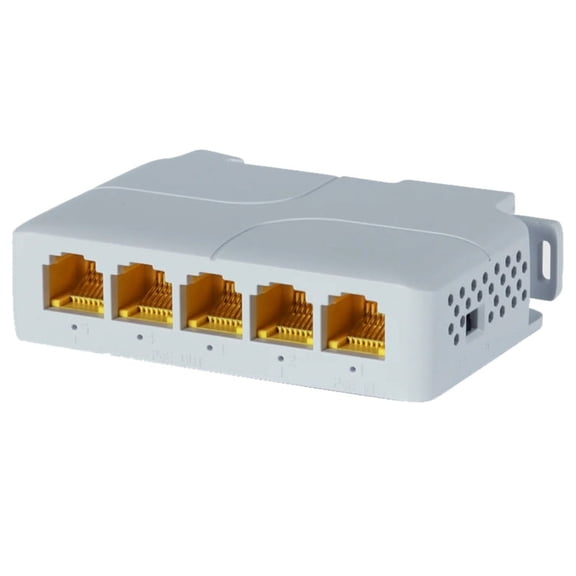 5 Port 1000Mbps POE Extender Network Switch Repeater Support IEEE802.3af/At/Bt 100m for POE Switch NVR IPC