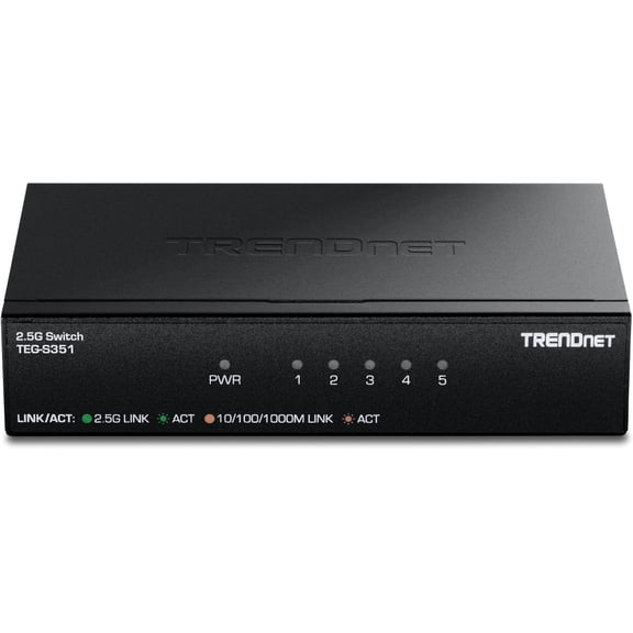 5-Port 2.5Gb Switch, TEG-S351,Lifetime Protection
