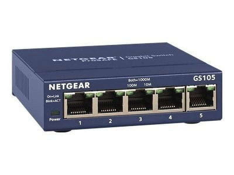 NETGEAR 5-Port Gigabit Ethernet Switch, Desktop, Auto Duplex, Auto