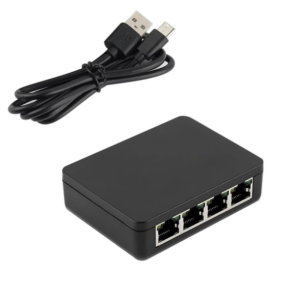 5 Port Gigabit Ethernet Splitter 1000Mbps LAN Splitter for Online Experience