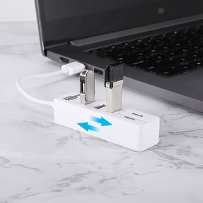 5-Port USB 2.0 Hub with SD/TF Card Reader - Multi-Port USB Splitter Expander Adapter,High Speed Data Transfer Hub for Flash Drive, Keyboard, Mouse, Memory Card - Portable USB Hub Extender