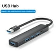 thumbnail image 1 of 5-Port USB 3.0 Hub, Ultra-Slim USB Hub with USB-A Powered Port, Data USB Splitter Charging Supported Compatible with MacBook, Laptop, Surface Pro, PS4, PC, Flash Drive, Mobile HDD, 1 of 5