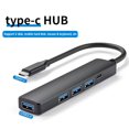 thumbnail image 1 of 5-Port USB 3.0 Hub, Ultra-Slim USB Hub with USB-C Powered Port, Data USB Splitter Charging Supported Compatible with MacBook, Laptop, Surface Pro, PS4, PC, Flash Drive, Mobile HDD, 1 of 5