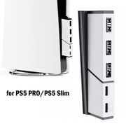 5 Port USB Hub for PS5 Slim & PS5 Pro, USB Port Expander with 3 USB 2.0 & 2 USB-C Port, Hub Charger Splitter Adapter