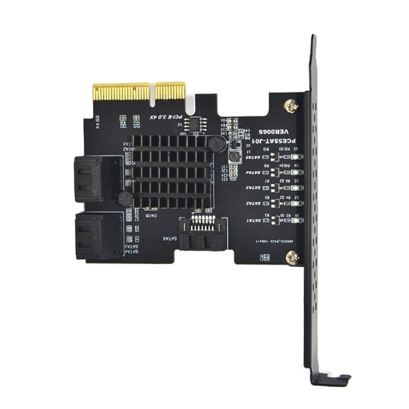 5 PortPCIE Expansion Card Compatibles PCIExpress X4X8X16 Interfaces PCIExpress Adapter 6Gbps Efficient