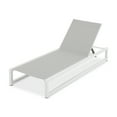 thumbnail image 1 of 5-Position Adjustable Outdoor Chaise Lounge, Aluminum Frame & Textilene Mesh, 400LB Capacity Patio Pool Lounge Chair, Light Gray, 1 of 10