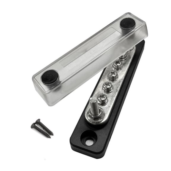 5 Post Power Distribution Block Bus Bar 100A 48V Marine Bus Bar, Automobile Battery Terminals Distribution Block