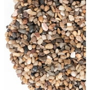 Gaspro 5 Pound Decorative Rocks for Plant, 1/5 Inch Natural Pea Gravel for Succulent, Vase, Fish Tank, Landscape, Matte Texture, Mixed Color
