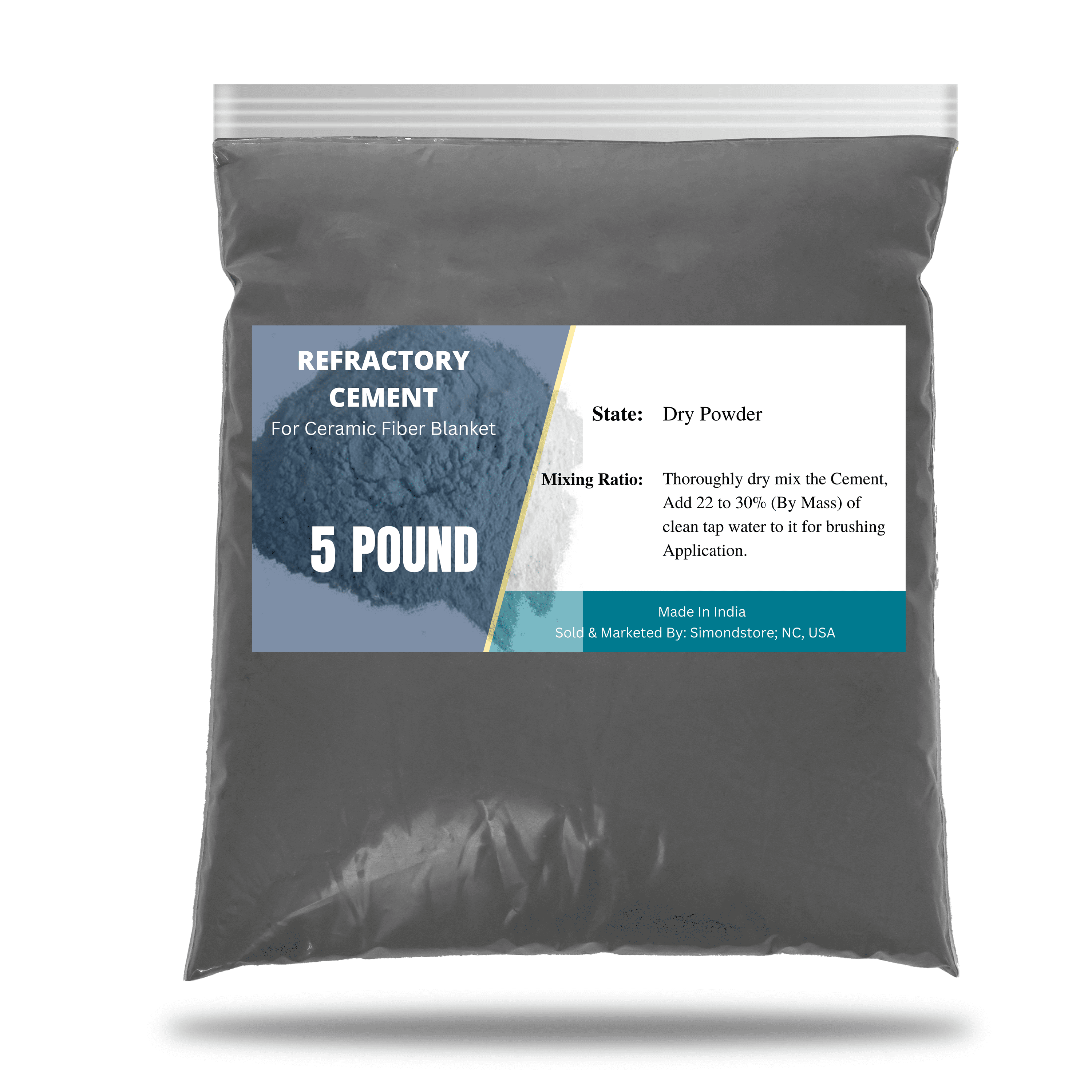 Simond Store Refractory Cement 5 lbs Bag