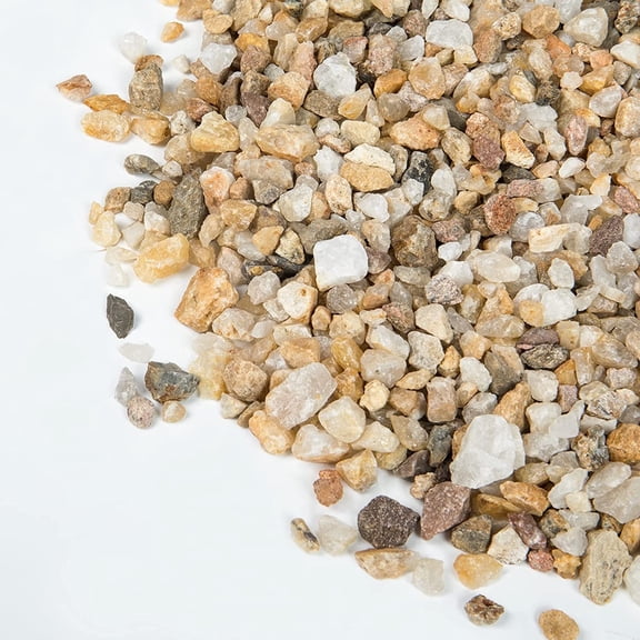 5 Pounds Decorative Rocks for Plant, Mixed Color, 1/5 Inch Natural Pea Gravel for Succulent, Vase, Fish Tank, Landscape, Matte Texture