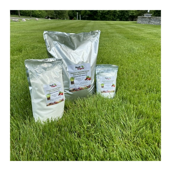 5 Pounds of Fine Granule Potassium Super Absorbent Polymer: Water Retention Solution for Farming, Agriculture, and Horticulture | Soil Vigor 20-100 Mesh Granules for Enhanced Soil Health & Growth