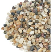 5 Pounds Pebbles for Plants, 3/8 to 1/2 Inch Decorative Rocks for Vase, Succulents, Highly Polished, Mixed Color