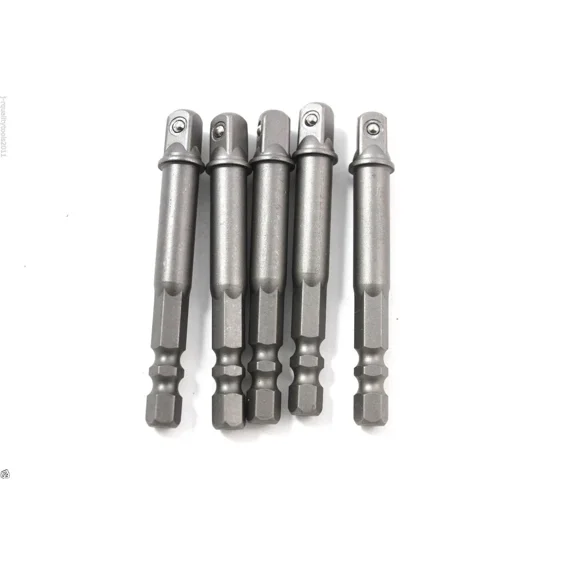 5 Power Extension Bars Driver Bits Hex Shank 1/4"