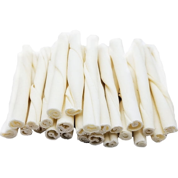 5" Premium Rawhide Twists Dog Treats, 24 count