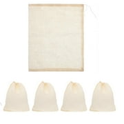 5*Pure Cotton Gauze Bag Cooking Cheesecloth Bags Straining Bags Reusable Soup Bags Soup Socks