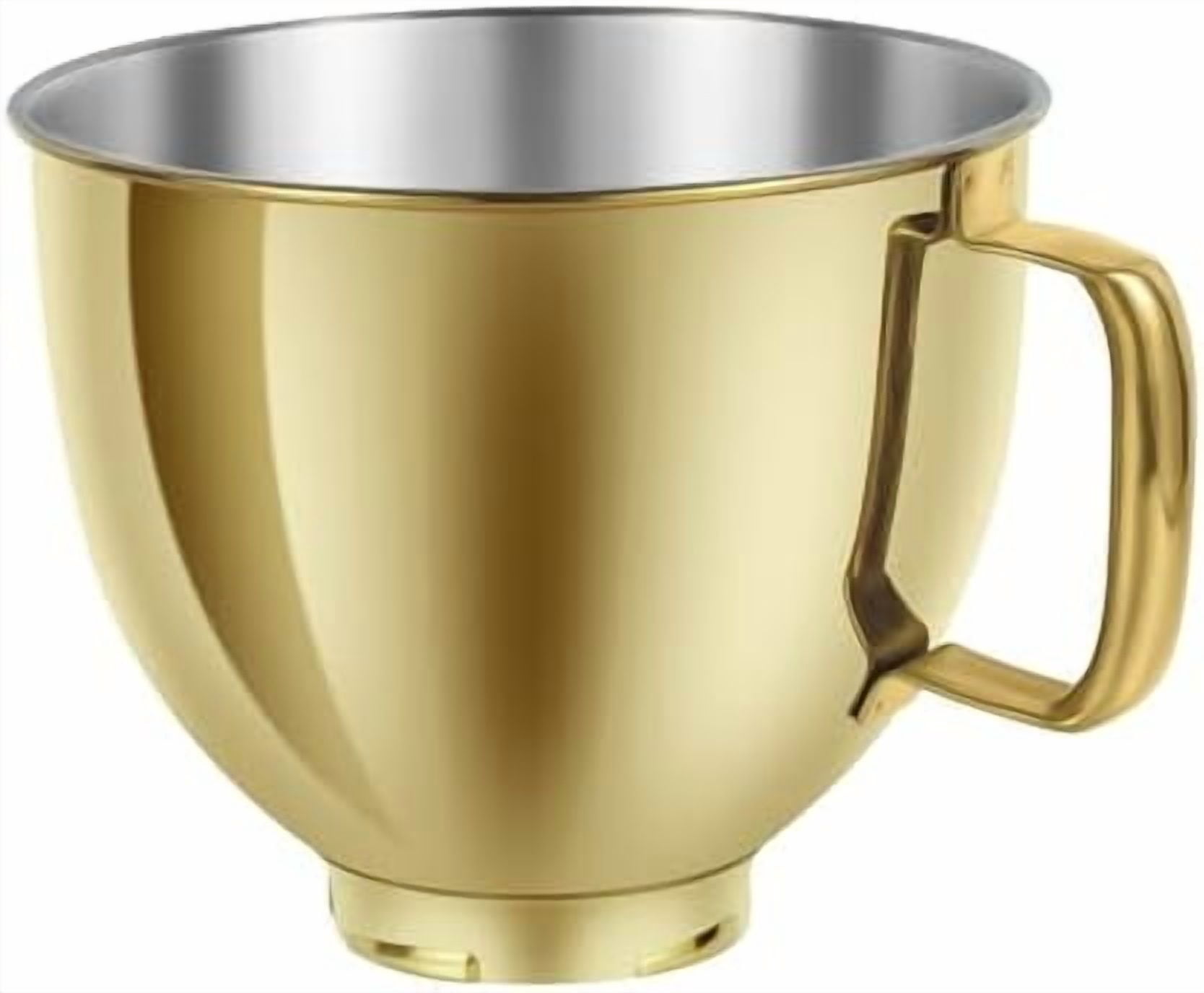 5 QT Stainless Steel Mixer Bowl Compatible with KitchenAid Artisan&Classic Series 4.5-5QT Tilt-Head Mixers K45 KSM70 KSM150 etc. Replacment for KitchenAid Mixer Bowl(Heavy Duty Radiant Gold) - Walmart.com