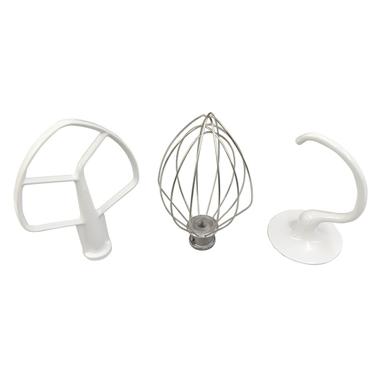 KitchenAid 5 Qt Stand Mixer 3 Piece Attachment Pack - Dough, Flat