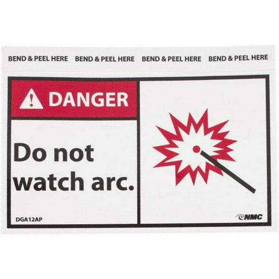 5 Qty 1 Pack Accident Prevention Label, Header: DANGER