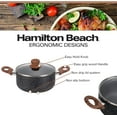 thumbnail image 1 of 5 Quart Nonstick Aluminum Dutch Oven with Glass Lid and Soft Handle for Baking, Roasting, and Stewing, 1 of 4
