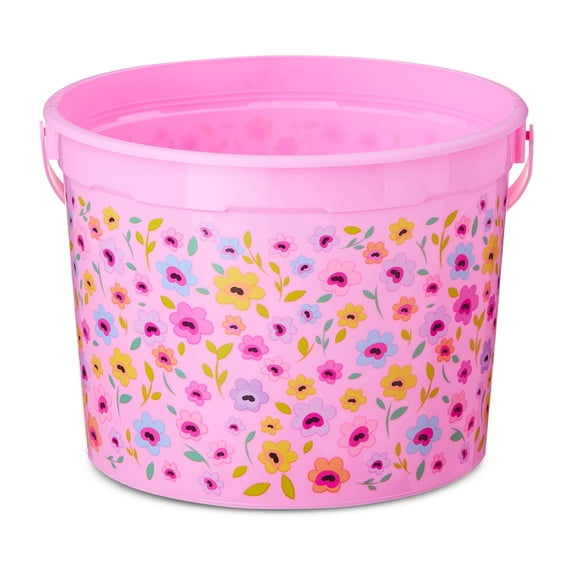 5-Quart Plastic Easter Bucket, Floral